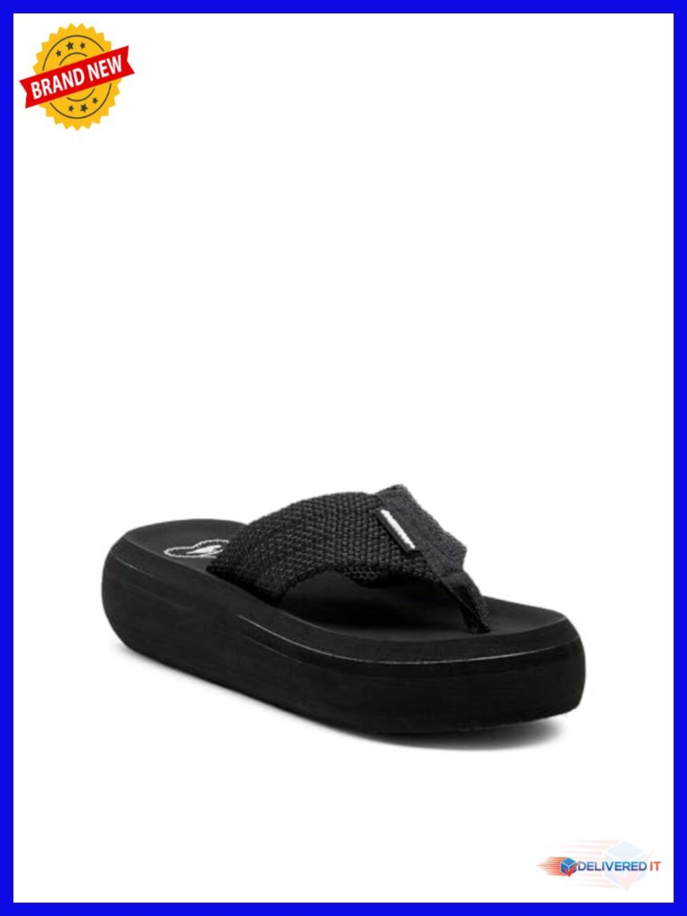 Platform Flip Flop Sandals with EVA Cushioned Footbed